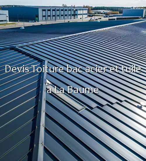 Devis Toiture bac acier et tuile a La Baume