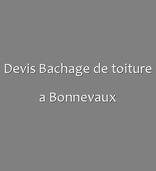 Devis Bachage de toiture a Bonnevaux
