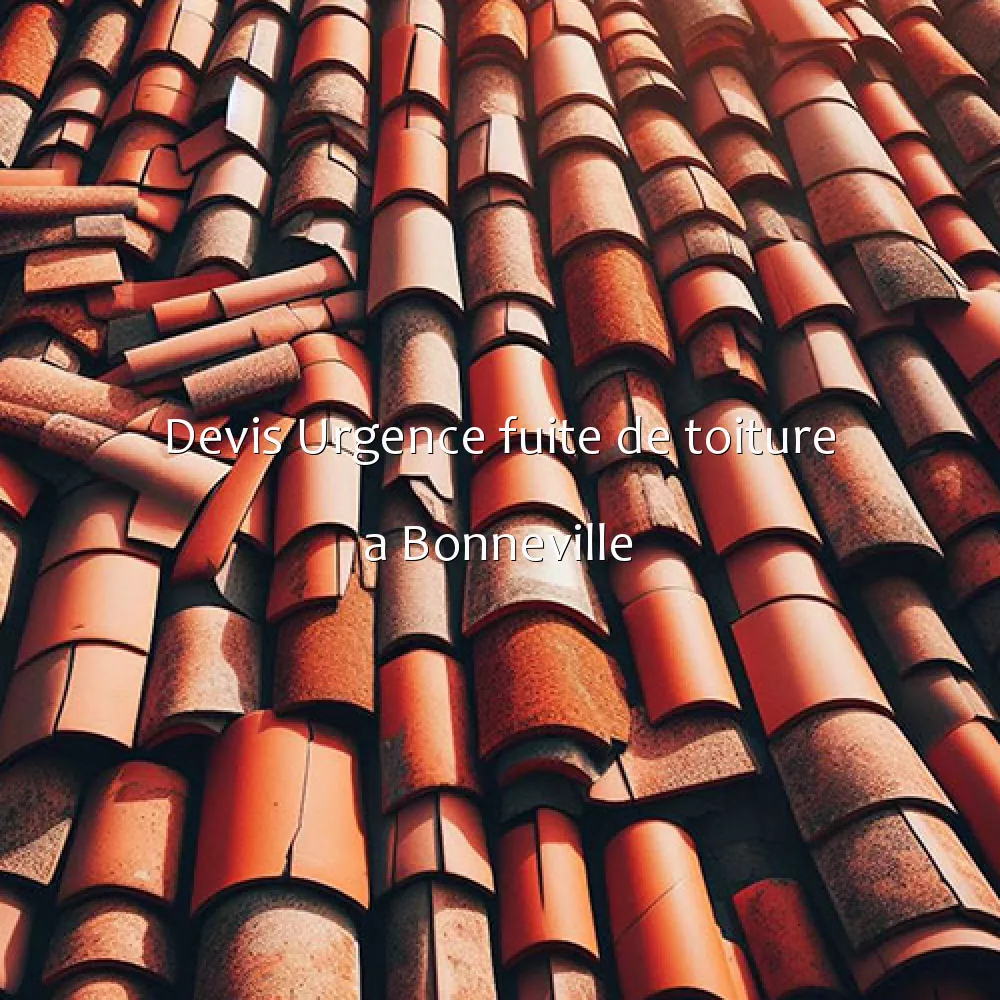 Devis Urgence fuite de toiture a Bonneville