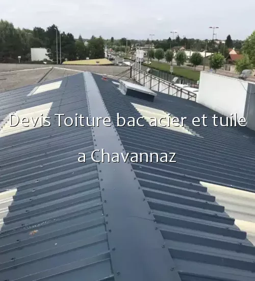 Devis Toiture bac acier et tuile a Chavannaz