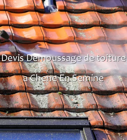 Devis Demoussage de toiture a Chene En Semine