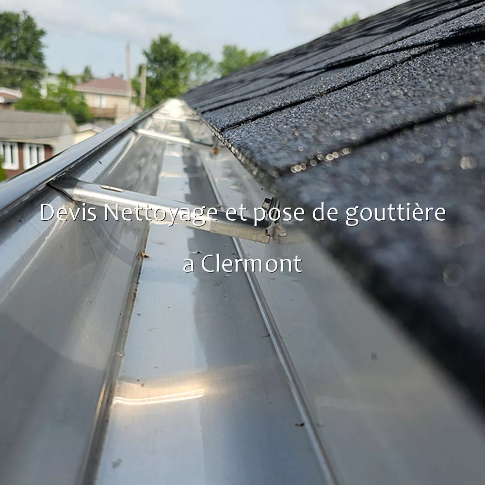 Devis Nettoyage et pose de gouttière a Clermont