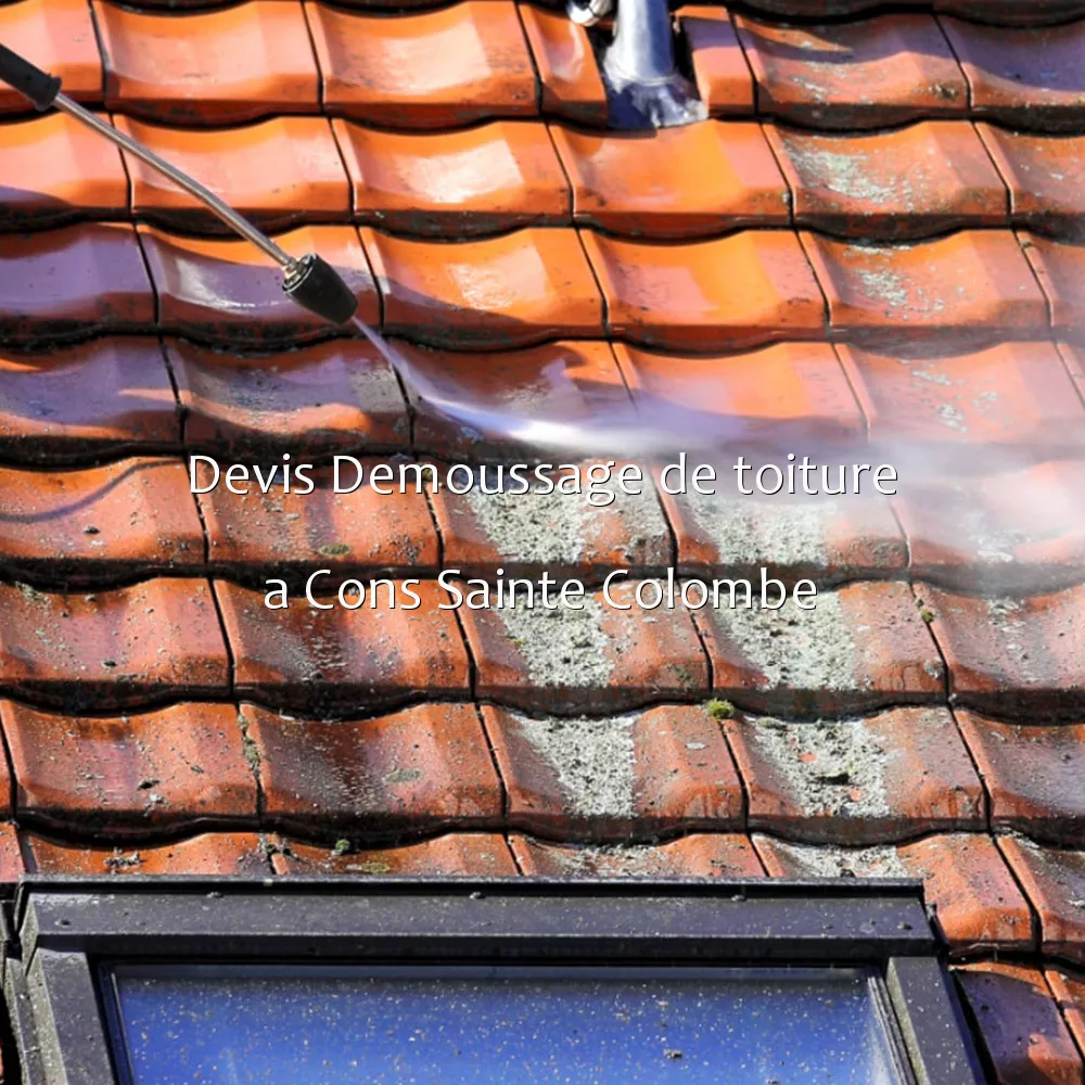 Devis Demoussage de toiture a Cons Sainte Colombe