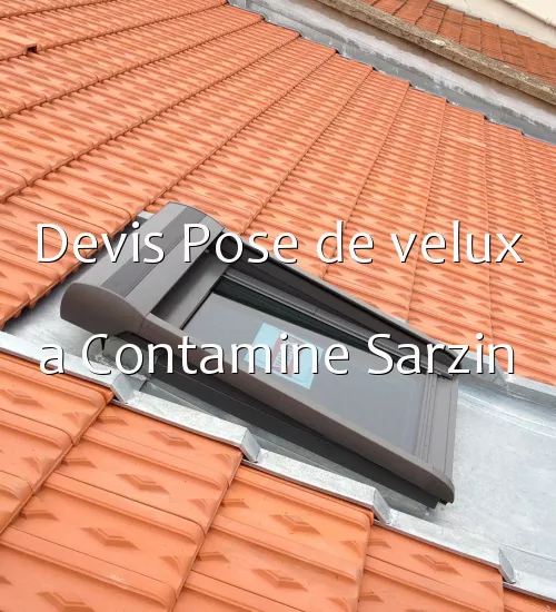 Devis Pose de velux a Contamine Sarzin
