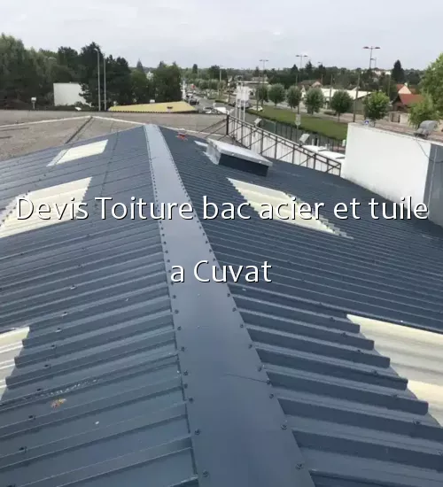 Devis Toiture bac acier et tuile a Cuvat
