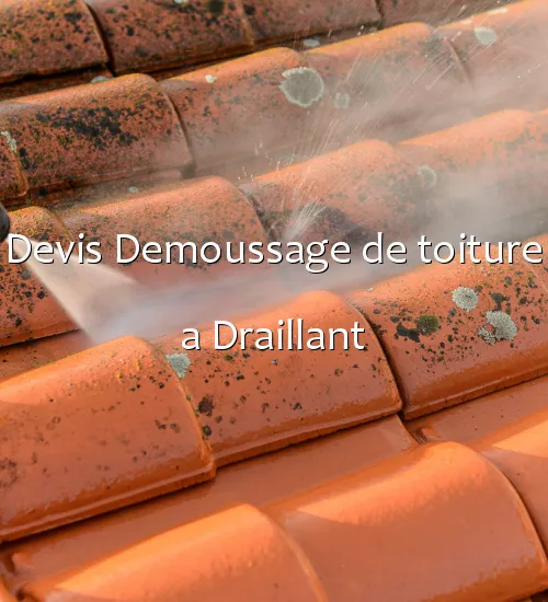 Devis Demoussage de toiture a Draillant