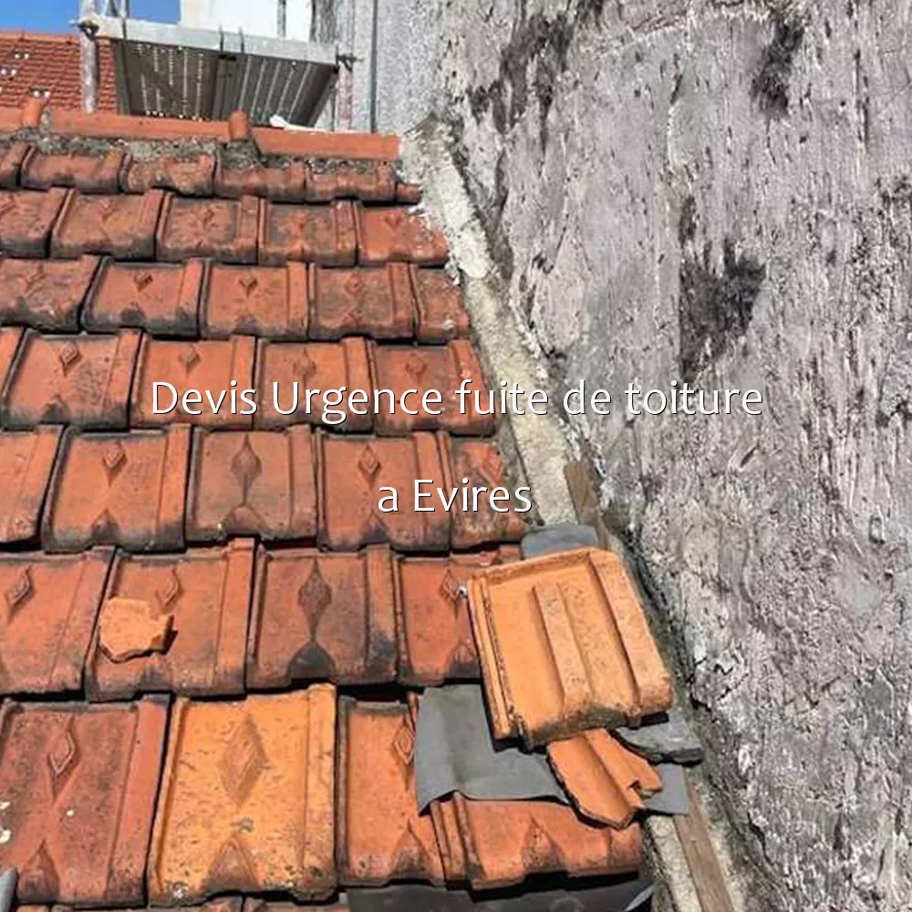 Devis Urgence fuite de toiture a Evires