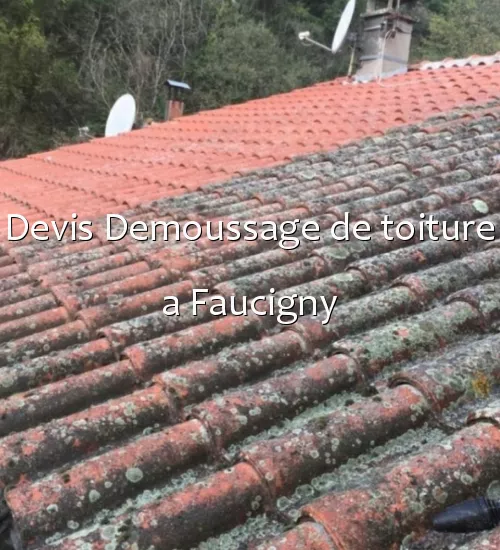 Devis Demoussage de toiture a Faucigny