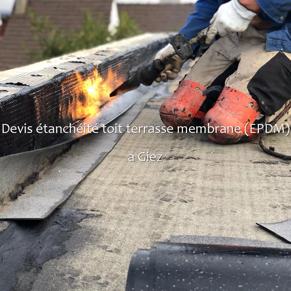 Devis étanchéité toit terrasse membrane (EPDM) a Giez