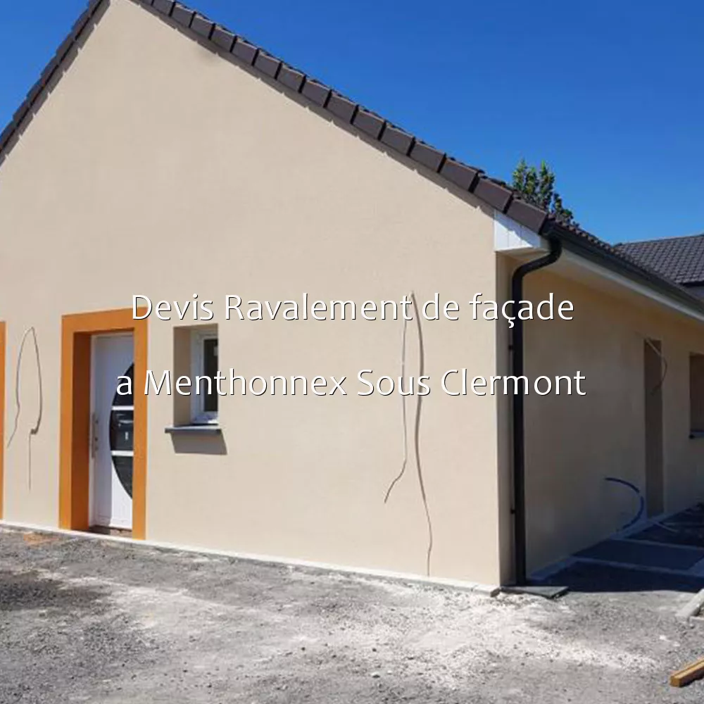 Devis Ravalement de façade a Menthonnex Sous Clermont