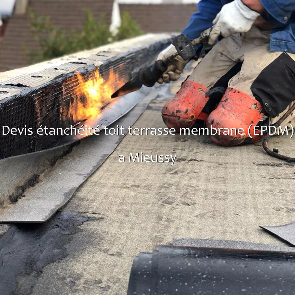 Devis étanchéité toit terrasse membrane (EPDM) a Mieussy