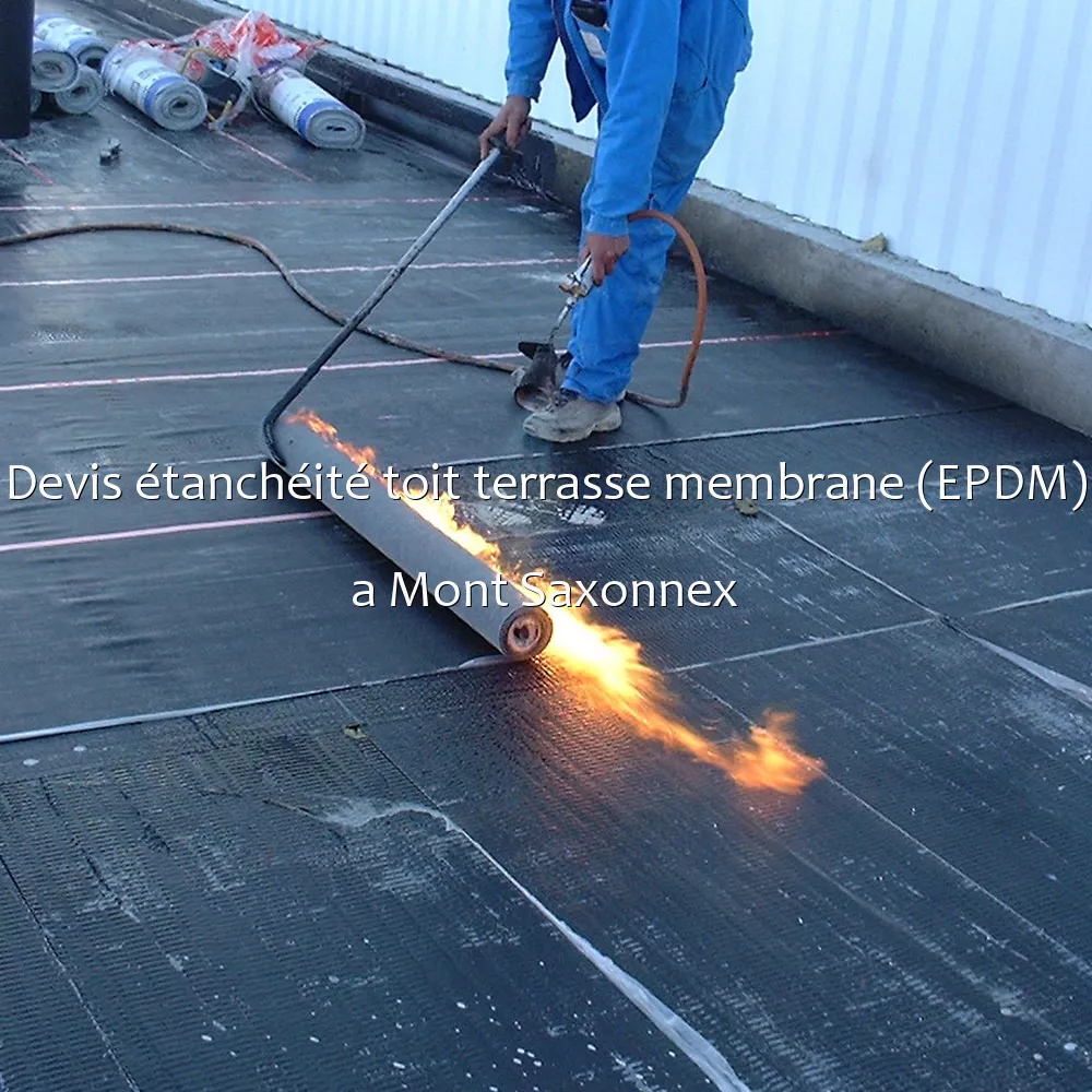 Devis étanchéité toit terrasse membrane (EPDM) a Mont Saxonnex
