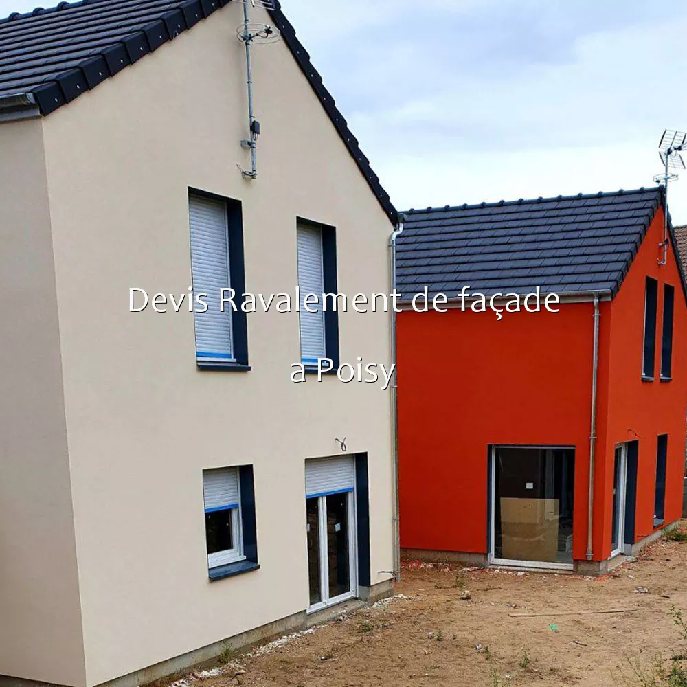 Devis Ravalement de façade a Poisy