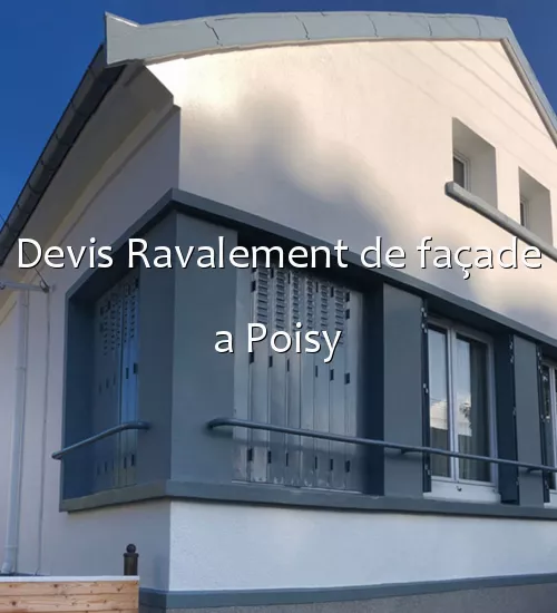 Devis Ravalement de façade a Poisy