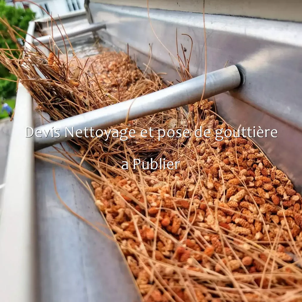 Devis Nettoyage et pose de gouttière a Publier