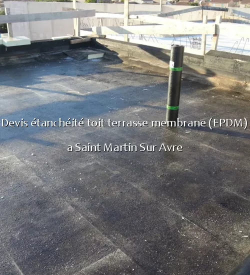 Devis étanchéité toit terrasse membrane (EPDM) a Saint Martin Sur Avre