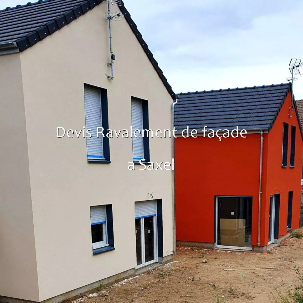 Devis Ravalement de façade a Saxel