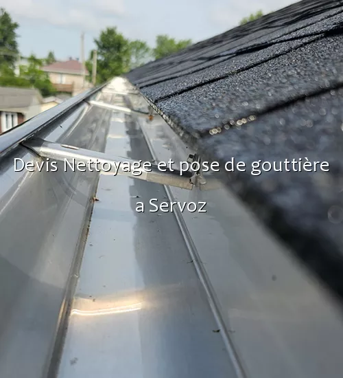 Devis Nettoyage et pose de gouttière a Servoz
