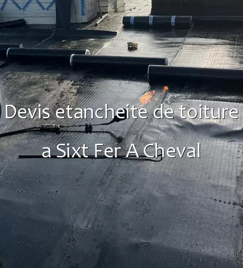 Devis etancheite de toiture a Sixt Fer A Cheval