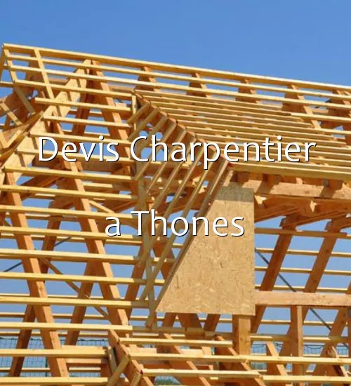 Devis Charpentier a Thones