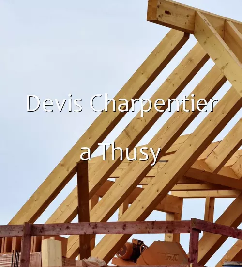 Devis Charpentier a Thusy