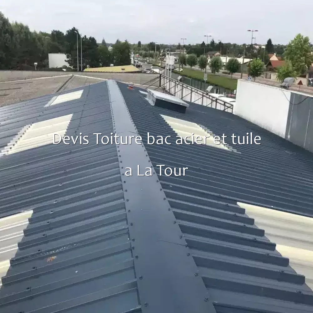 Devis Toiture bac acier et tuile a La Tour