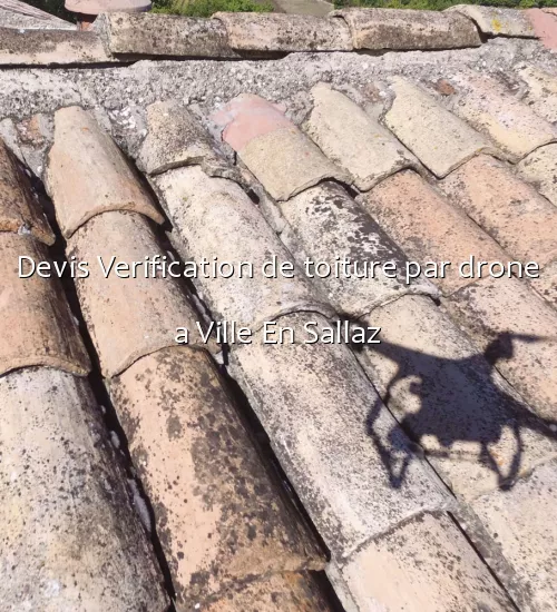 Devis Verification de toiture par drone a Ville En Sallaz