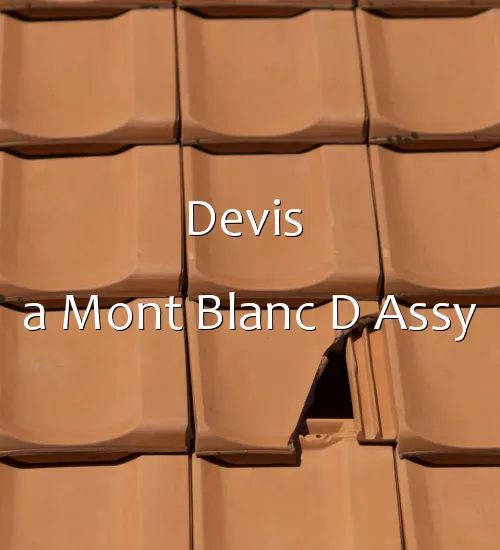 Devis  a Mont Blanc D Assy