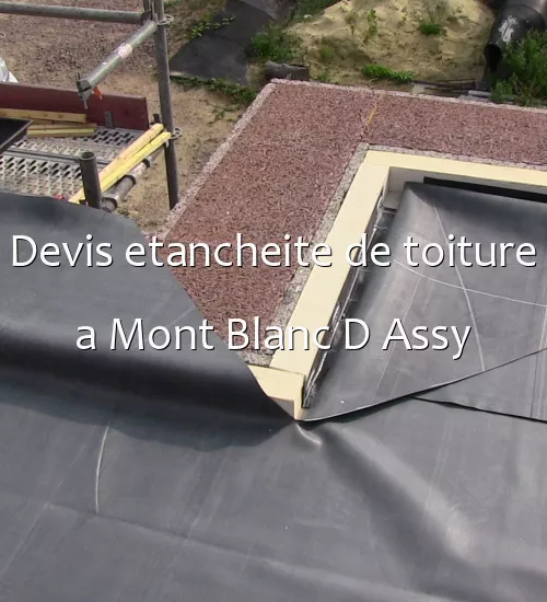 Devis etancheite de toiture a Mont Blanc D Assy