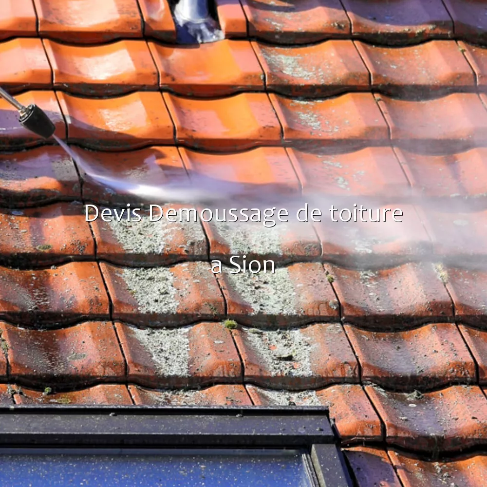 Devis Demoussage de toiture a Sion